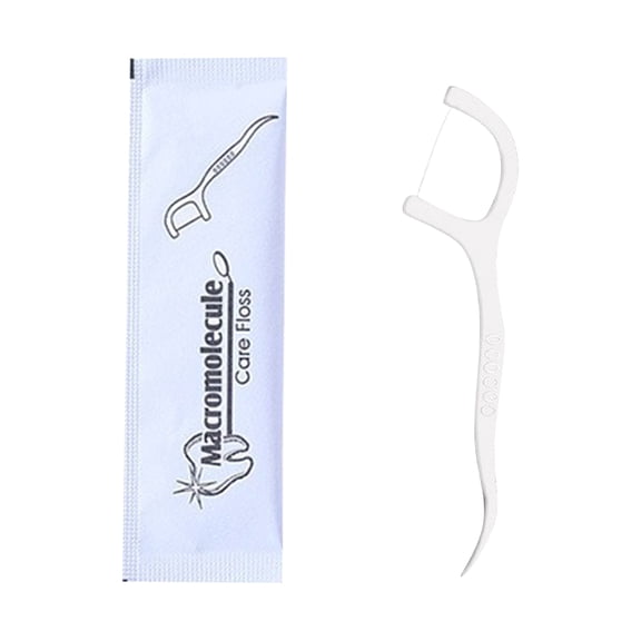 Dental Floss Picks 50 Count Individually Wrapped for Daily Oral Care at Home and on The Go