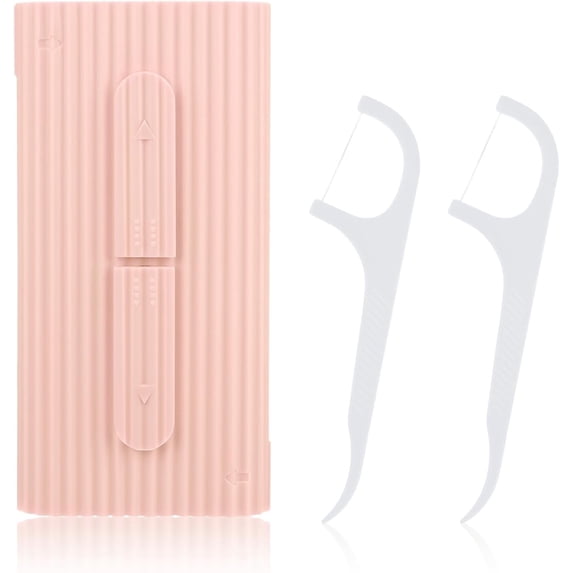 Dental Floss Portable Case Travel Floss Storage Case Toothpicks Dispenser Refillable Dental Floss Container Automatic Floss Stick Organizer