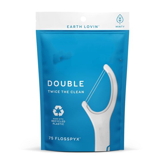 Dental Flossers, Minty Flavor, d Plastic, trong Floss, Longer Floss Head, Traps Food and Plaque, Includes Safe Soft Fold-Back Tooth Pick