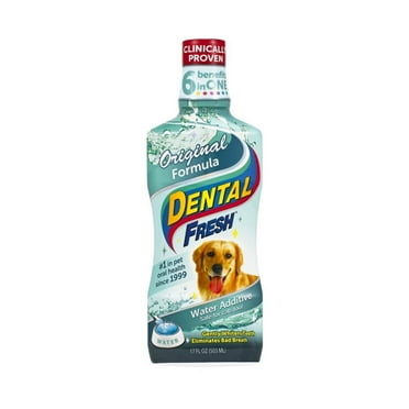 Dental Fresh Water Additive for Dogs & Cats, Original Formula, 17oz