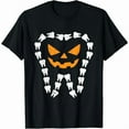 thumbnail image 1 of Dental - Fun Graphic Tee,Tops Has Bold “‘Tooth’ Text & Pumpkin Pattern” Design,Round Neck Regular Fit T - shirts, Size(S - 5XL), 1 of 5