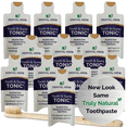 thumbnail image 1 of Dental Herb Company - Tonic Mouthwash Minis – 12 pack travel mouthwash for fresh breath on the go. TSA compliant, 1 of 6