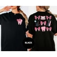 thumbnail image 1 of Dental Hygienist Shirt - Pink Tooth With Bow Graphic Sweatshirt SWEATSHIRT All Size S-5XL, 1 of 5