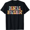 Dental Hygienist Week Groovy Appreciation Day For Women Work TShirt