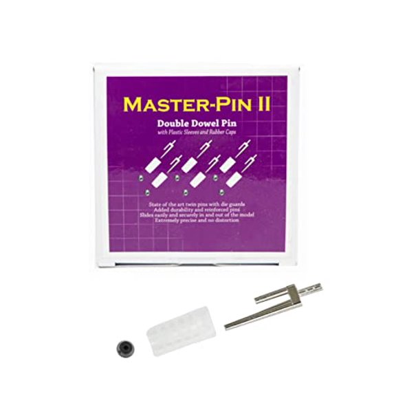 Dental Lab Master Dowel Double Twin Pins with Plastic Sleeves 1000pcs