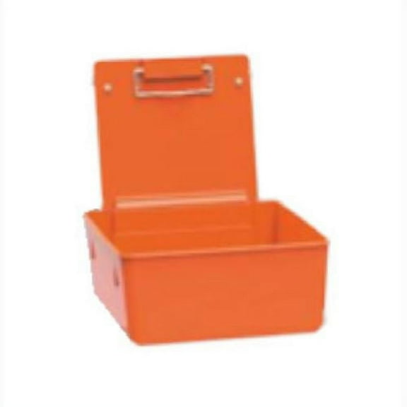 Dental Lab Orange Plastic Lab Work Pans w/ Metal Clip Size 7.5"x6"x8.5" 12/pk