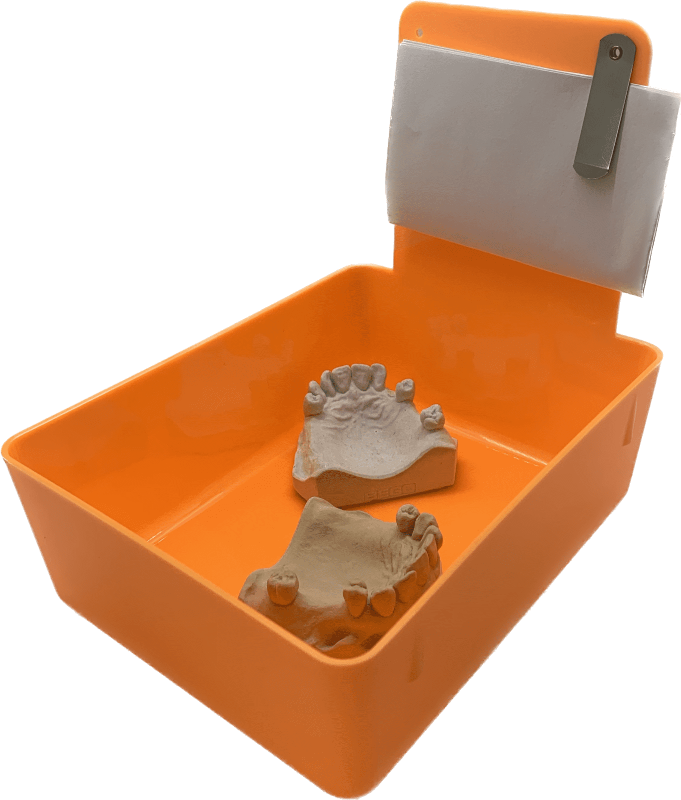 Dental Lab Pan Orange 12/box High Quality Color Coded organization