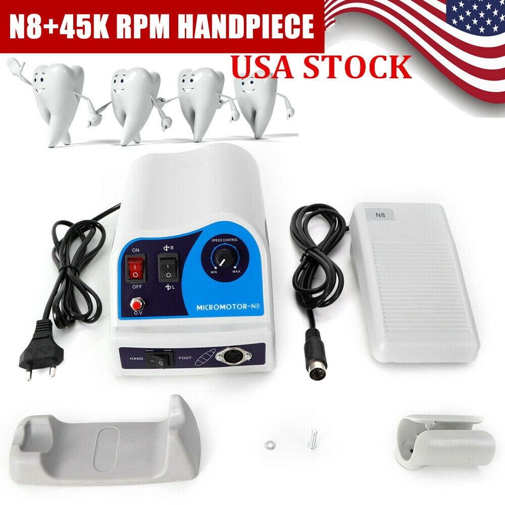 Dental Lab Polishing Micromotor N8 Polishing 45K RPM Micro Polisher Handpiece Motor