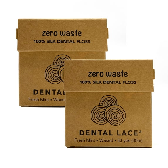 Dental Lace Plastic Free Dental Floss (2 Pack)
