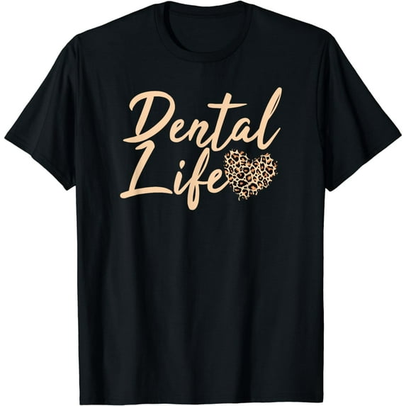 Dental Life Dentist Graduation Dental Hygiene 2021 Cheetah T-Shirt