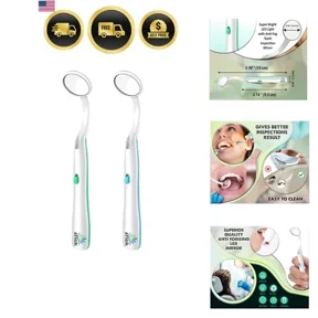 Dental Mirror for Teeth with LED Light Dentist Mirror for inside Mouth, Gum...