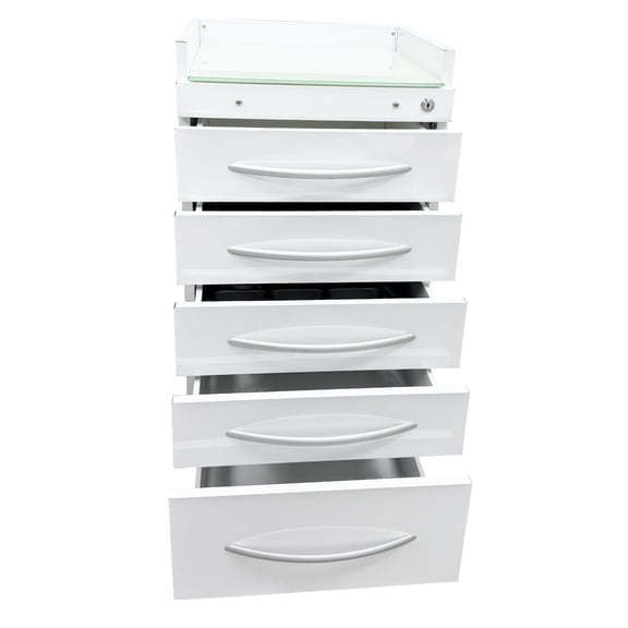 Dental Mobile Cabinet 5 Drawers Movable Steel Dental Clinic Cabinet Trolley