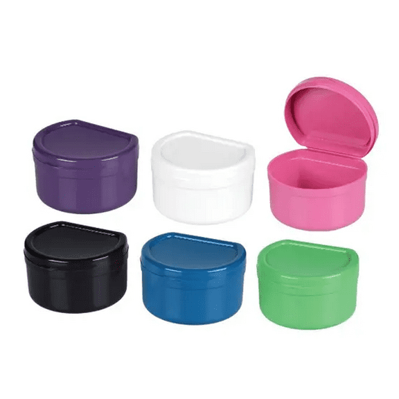 Dental Mouth Guard / Denture Box Assorted Colors Plasdent