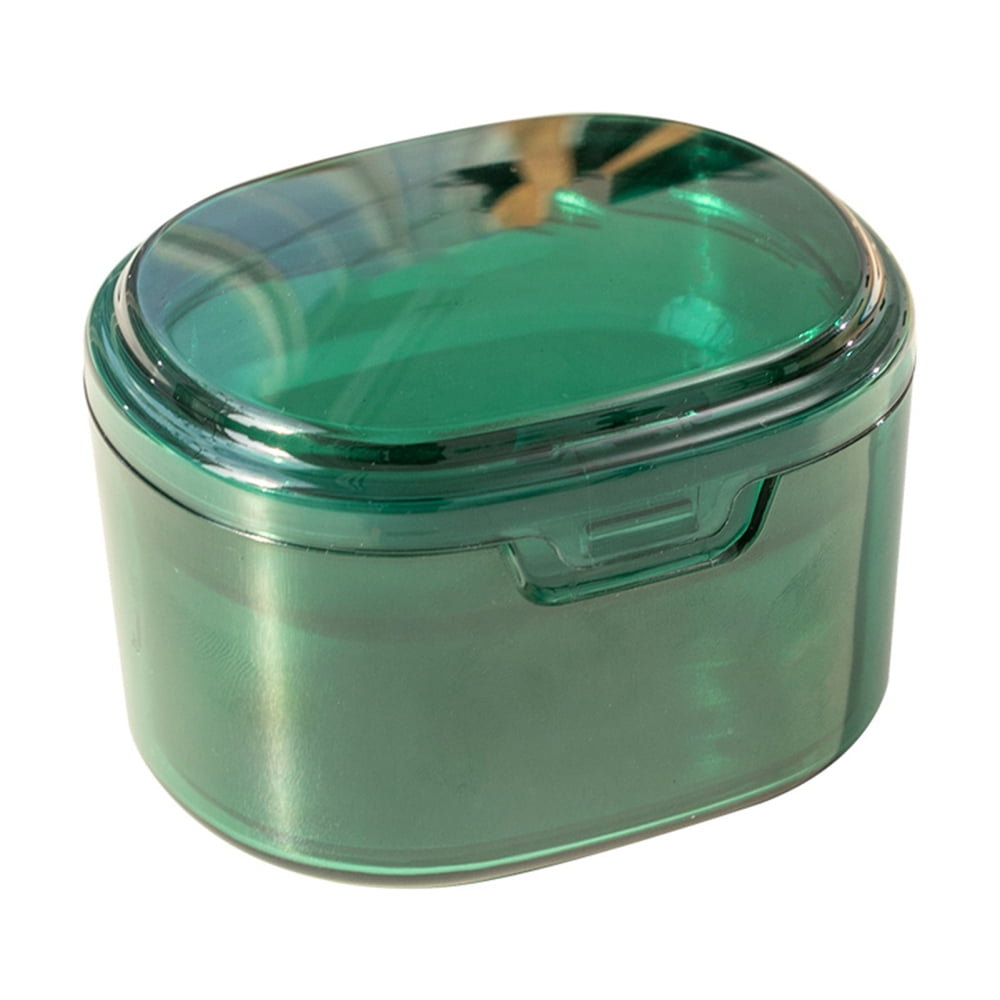 Dental Orthodontic Retainer Case Denture Bath Case Cup Box for Travel