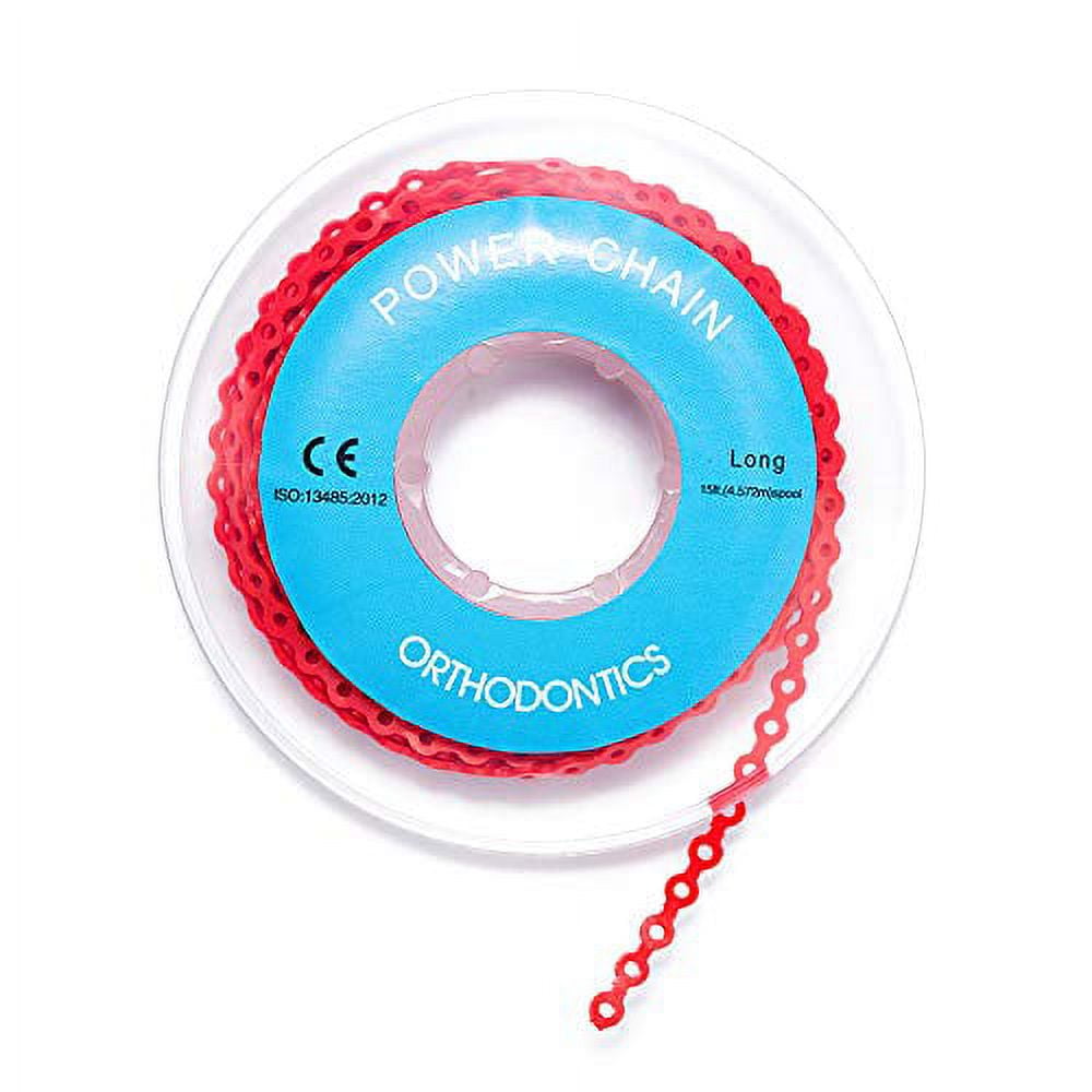 Dental Orthodontic Spool Elastic .. Rubber Band Power Chains .. (Long