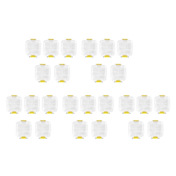 Dental Pillow Crown Box, 25Pcs Transparent Membrane Film Showcase Tooth Boxes Dental Crown and Bridge Box