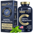 thumbnail image 1 of Dental Probiotics for Teeth and Gums - Fresh Breath Lactobacillus Salivarius Probiotic for Women and Men - Oral Probiotics for Mouth Bad Breath Dental Probiotic for Mouth Health - 45 Mint Tablets, 1 of 8