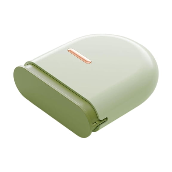 Dental Retainer Case, Pull-Out Invisible Mouthguard Case, Portable Denture Cleaning Organizer with Vent Holes (Green)