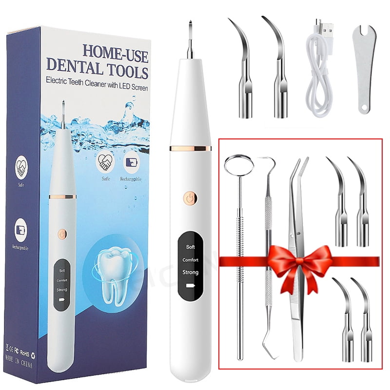 Dental Scaling Dental Tartar Cleaner Ultrasonic Tartar Eliminator Teeth Stain Calculus Plaque Remover Dental Stone Cleaning