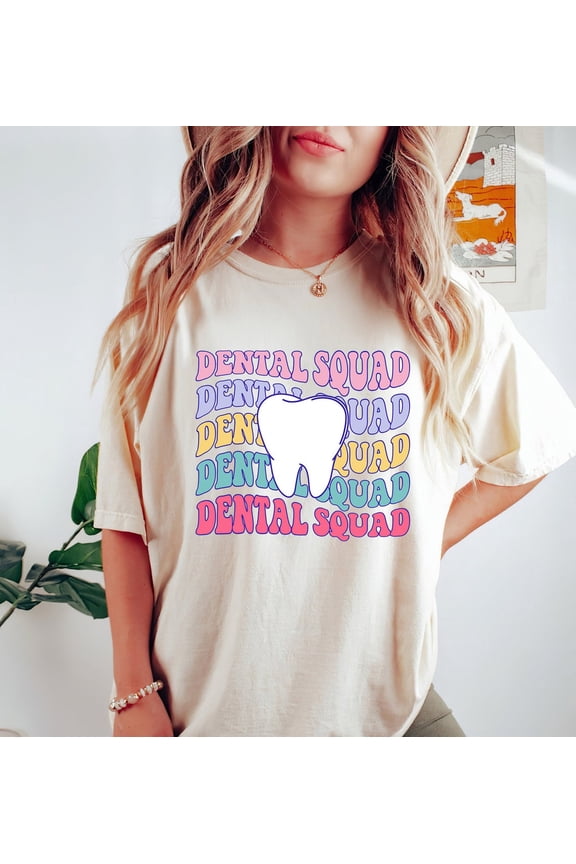 Dental Squad Shirt, Dental Assistant T Shirt, Dentist Shirts, Dental Hygienist Gift, Dental Shirts for Women Sweatshirt All Size S-5XL