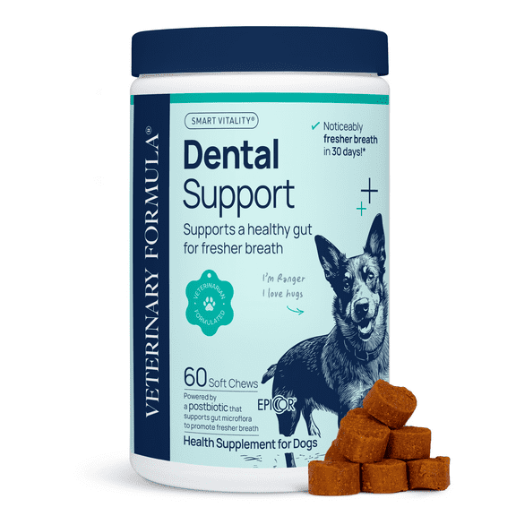 Veterinary Formula Smart Vitality Dental Health Supplement for Dogs, 60 Soft Chews