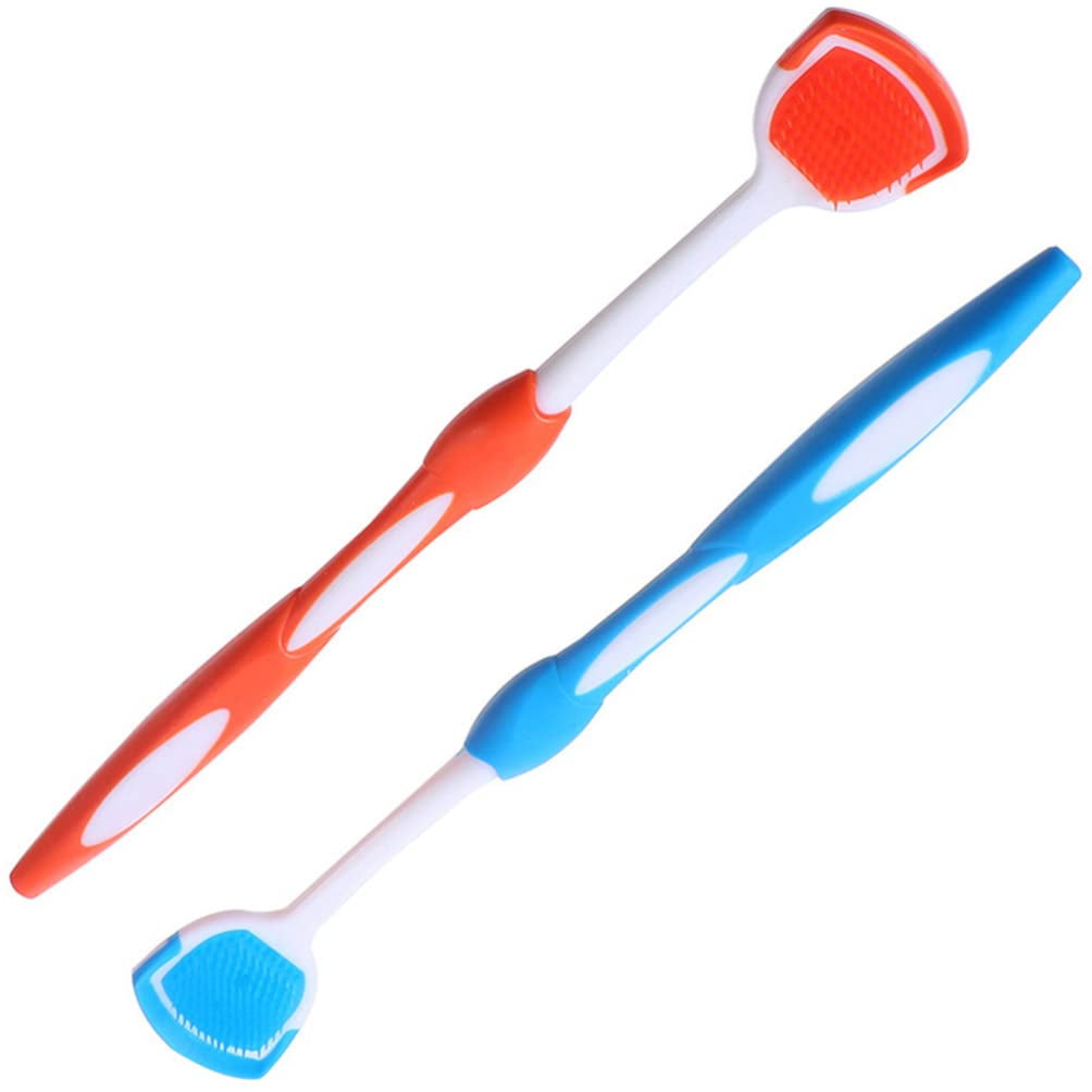 Dental Tools Dental Tools 2 Pcs Tongue Scraper Tongue Cleaner Tongue Brush and Scraper Helps Fight Bad Breath for Adults Tounge Scraper Tounge. Scraper Metal