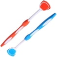 thumbnail image 1 of Dental Tools Dental Tools 2 Pcs Tongue Scraper Tongue Cleaner Tongue Brush and Scraper Helps Fight Bad Breath for Adults Tounge Scraper Tounge. Scraper Metal, 1 of 5