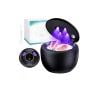 Dental Ultrasonic Retainer Cleaner Machine: 45kHz Dental Cleaning Pod for Denture, Mouth Guard, Night Guard, Aligner, Braces, Toothbrush Head & Jewelry, UV Cleaner with Digital Timer & 4 Modes