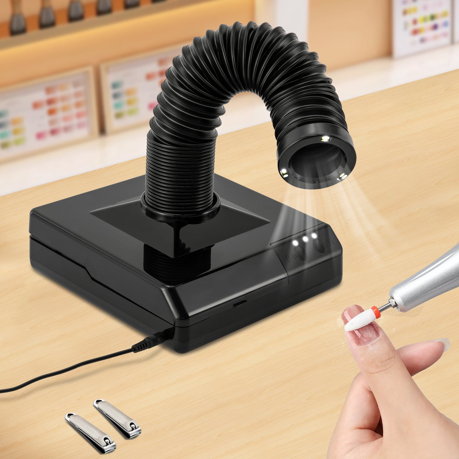 Dental Vacuum Cleaner Countertop Nail Art Manicure Dentist's Dust Clean ...