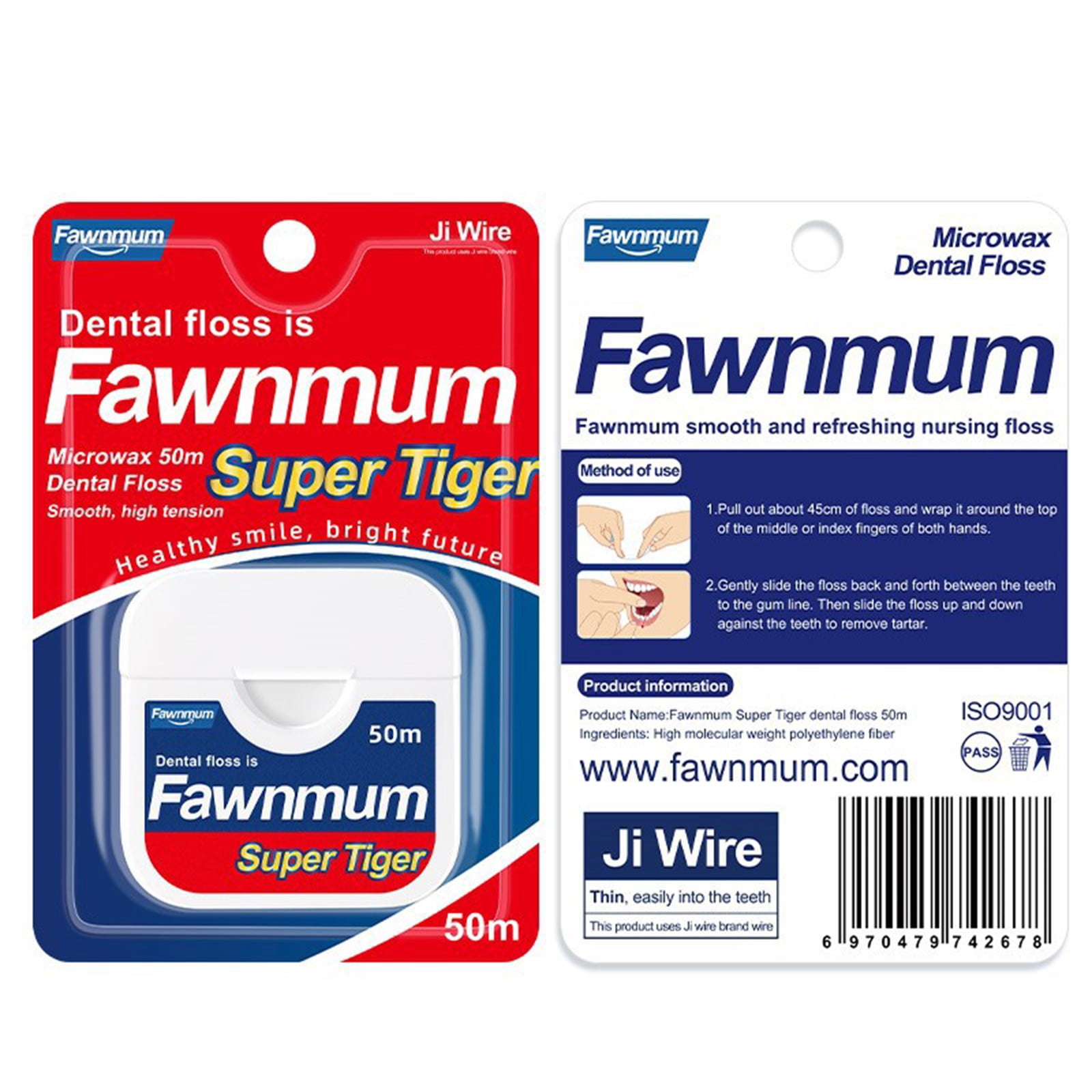 Dental floss Mint Flavour Roll Floss Floss String for Adults Kids Woven