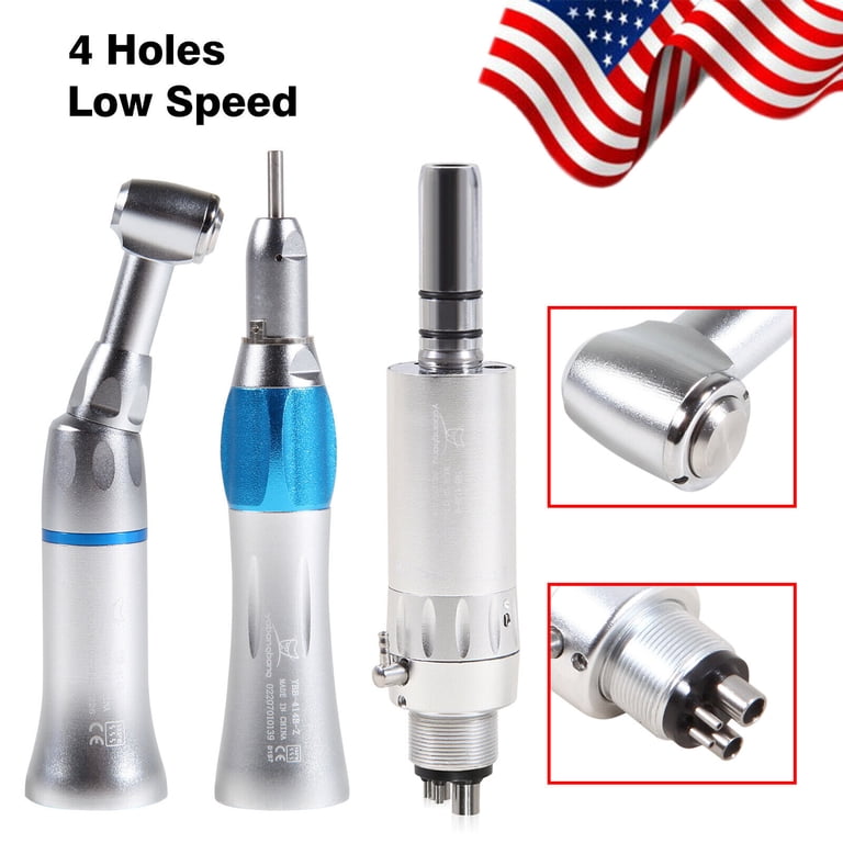 NSK Style Dental Low Speed Handpiece - Straight Contra Angle Air Motor, 2 Or 4 Hole