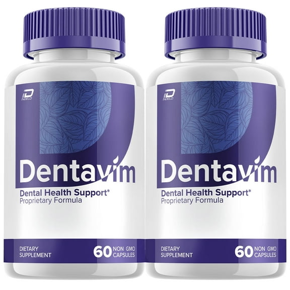 Dentavim Dental Support Capsules, Dentavime Natural Tooth & Gum Supplement, 2 Pack, 120 Capsules