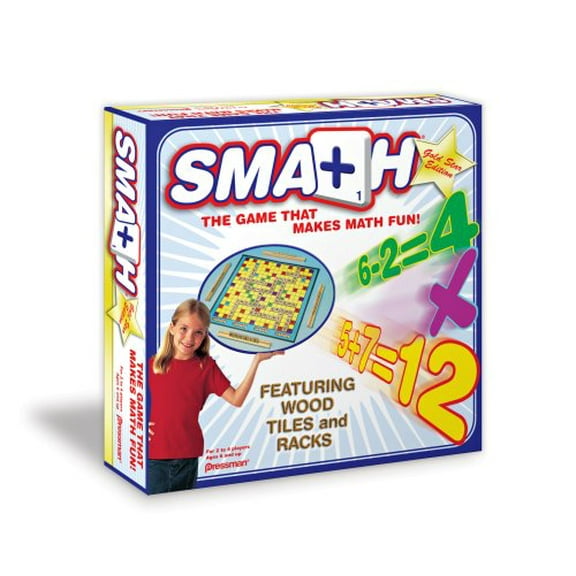 Damaged Box Special - Smath Gold Star Edition - Game that makes math fun - Gold Star Wooden Edition
