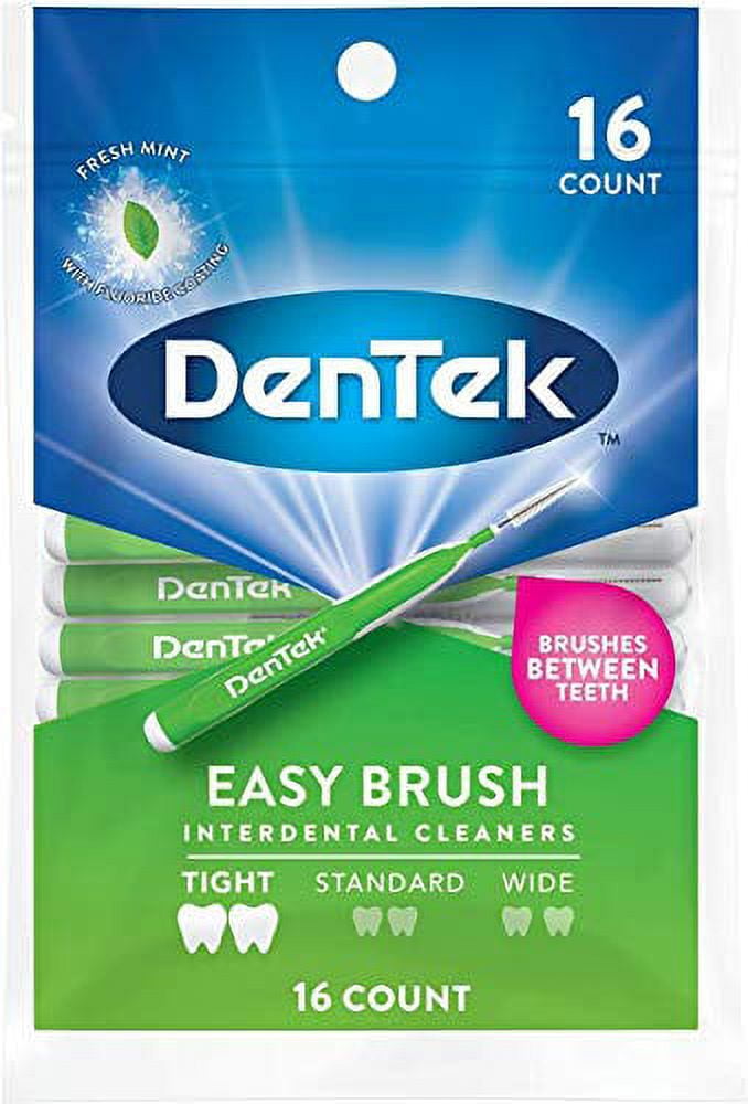Dentek Easy Brush Fresh Mint Extra Tight Interdental Cleaners 16 CT