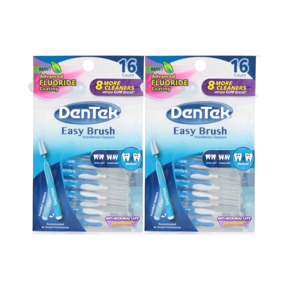 Dentek Easy Wide Brush Interdental Cleaners Brushes Between Teeth