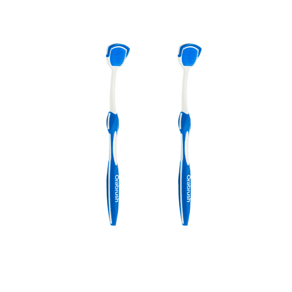 Dentek Floss Picks Orabrush Tongue Cleaner and Tongue Scraper, 1 ct (Pack - 2)