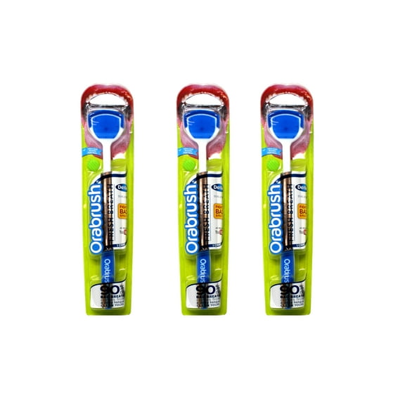 Dentek Orabrush Tongue Cleaner (Pack of 3)