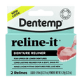 thumbnail image 1 of Dentemp Denture Reline Kit - Advanced Formula Reline It Denture Reliner - Denture Kit to Refit and Tighten Dentures for Both Upper & Lower Denture (2 Relines), 1 of 7