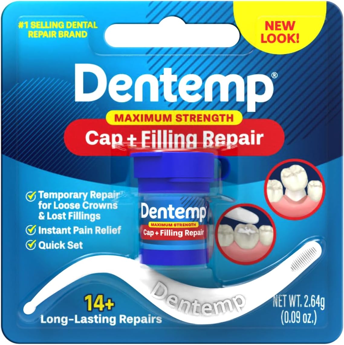 Dentemp Maximum Strength Loose Cap and Lost Filling Repair Dental