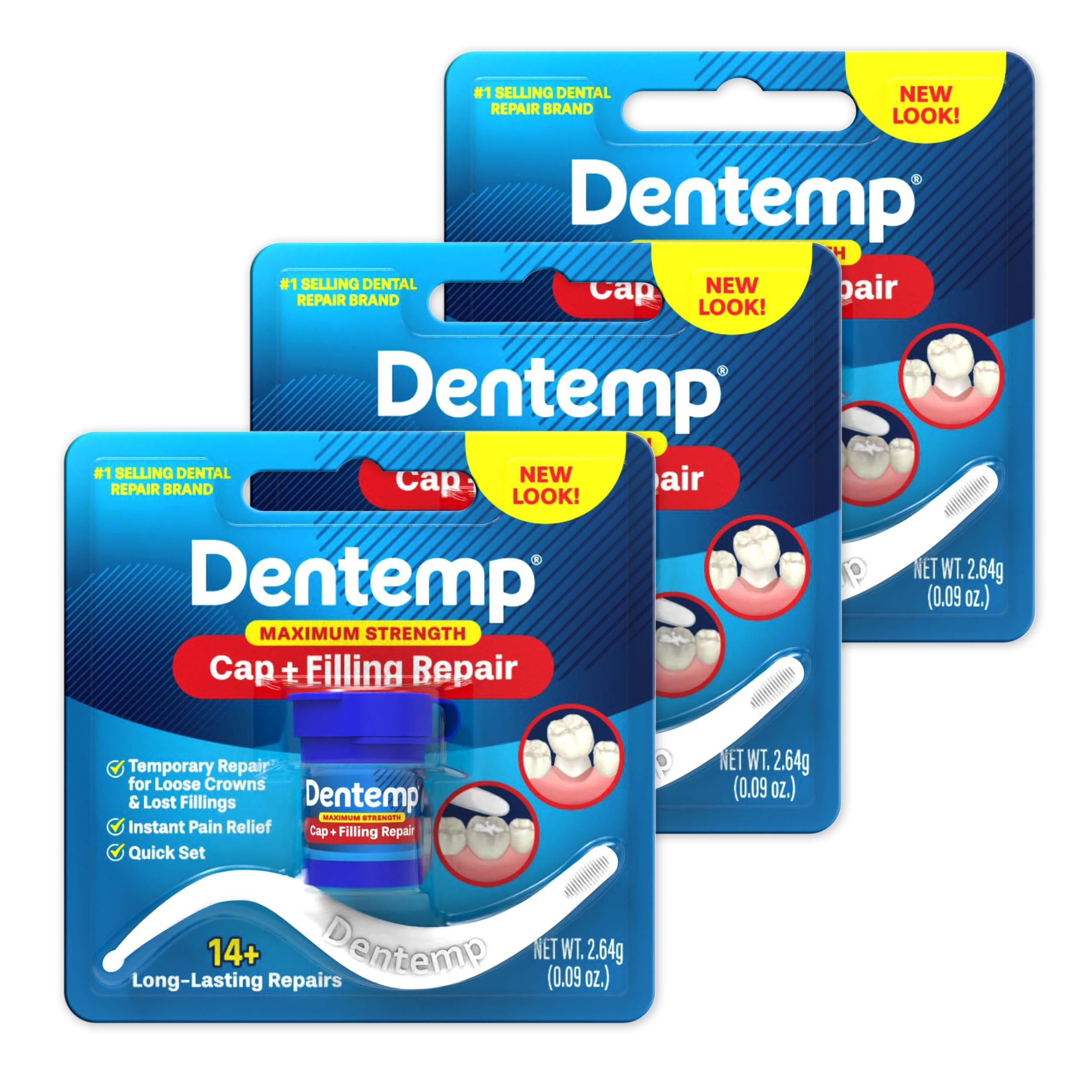 Dentemp Maximum Strength Loose Cap and Lost Filling Repair Dental