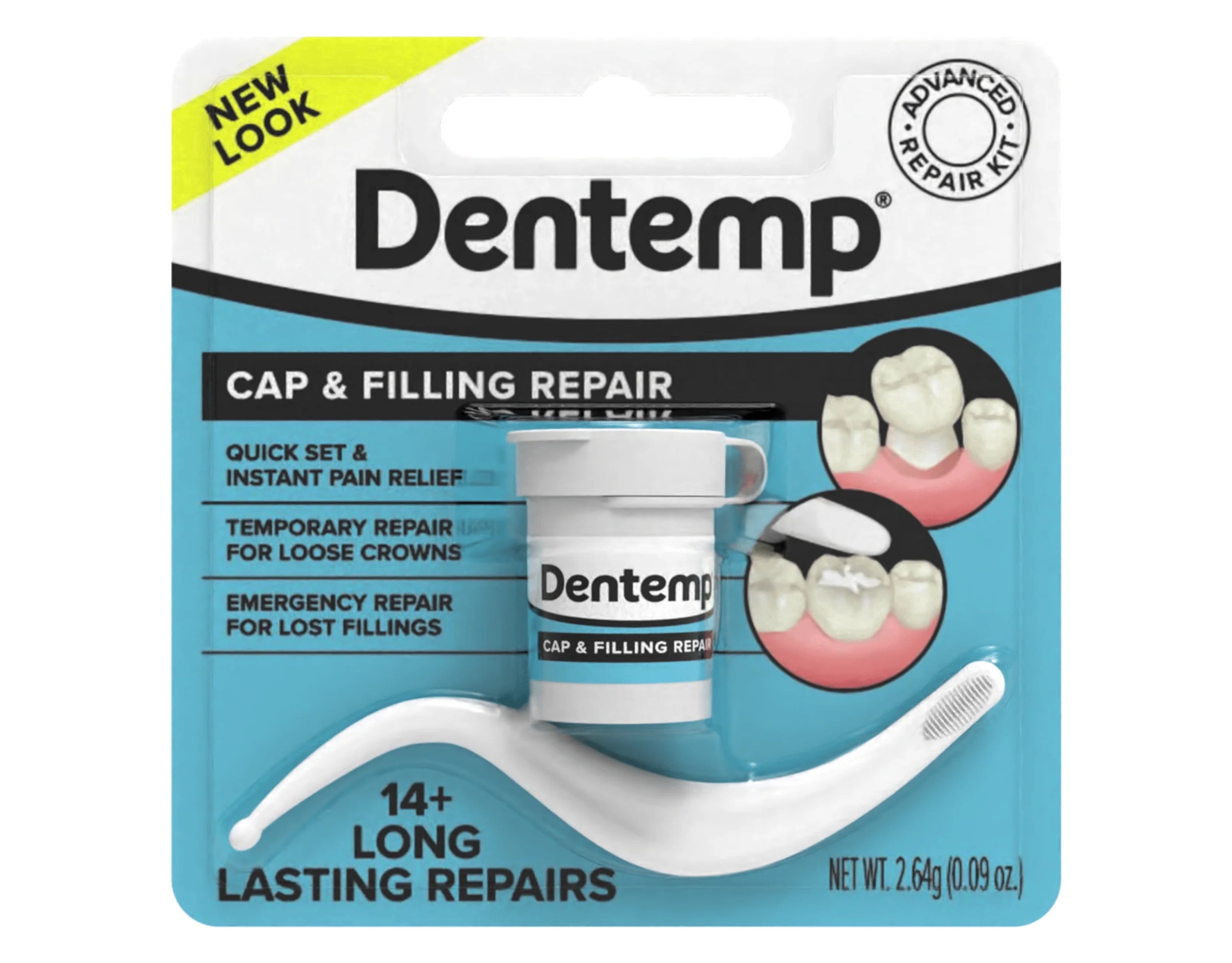 Dentemp Maximum Strength Loose Cap and Lost Filling Repair 0.09 oz