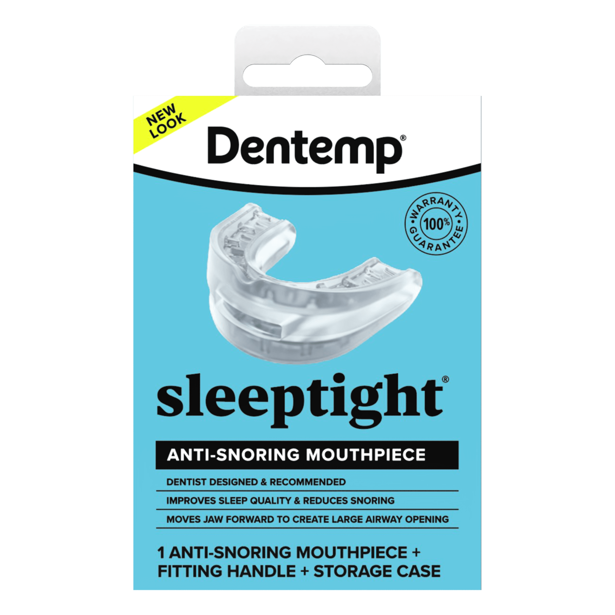 Dentemp SleepTight Mouthpiece – Anti-Snoring Custom Fit Mouthguard for a Better Night’s Sleep - Designed by a Dentist and Made in USA