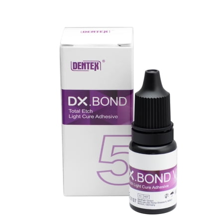 Dentex Dental Light Cure Resin Adhesive - Strong Bonding, High Quality DX.BOND V for Professional Dentists, Easy Application - 5ml Bottle