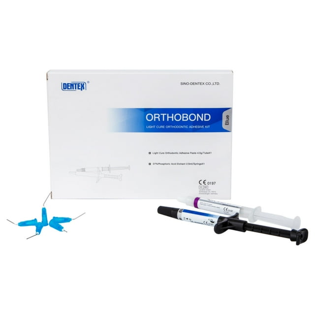Dentex Dental Orthodontic Brackets Adhesive Kit Strong Hold, Easy to