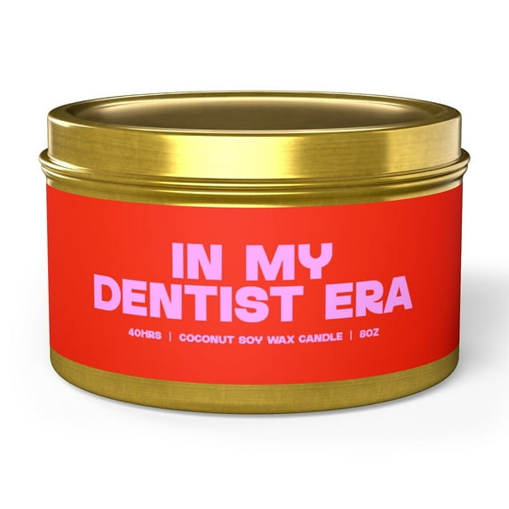 Dentist Dental School Student Future Graduation Tin Candle Gift Funny Decor