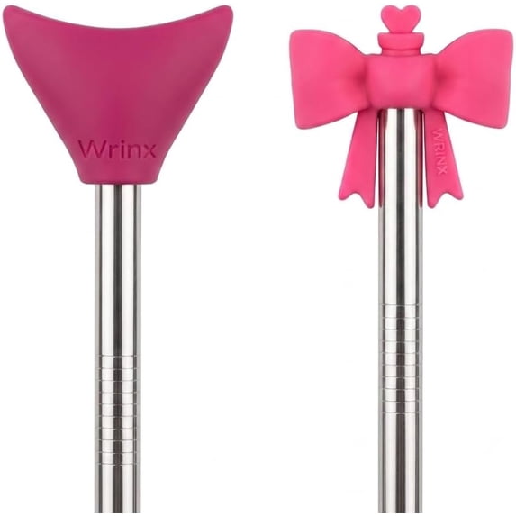 Dentist-Designed Anti-Wrinkle Food Grade Silicone Straw Toppers | Fits ...
