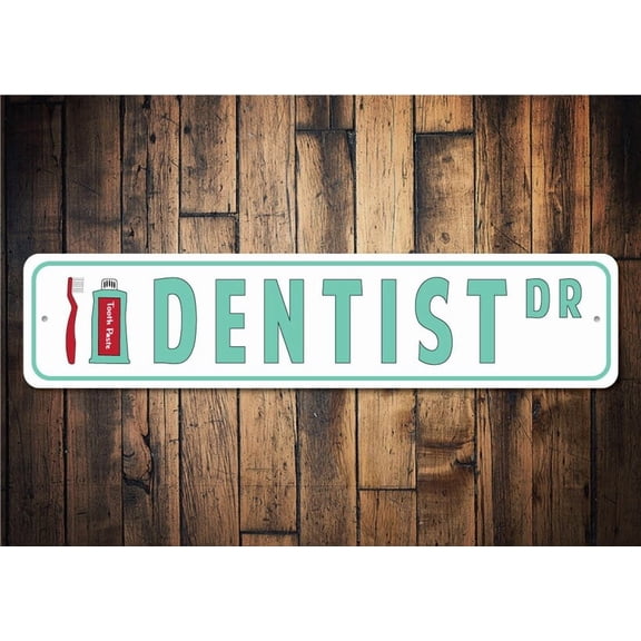 Dentist Dr Dentist Office Gift Dentist Lovers Dentist Sign Gift Dentist Decor Bathroom Dentist Home - Decorations - Size: 16 x 4 Inches