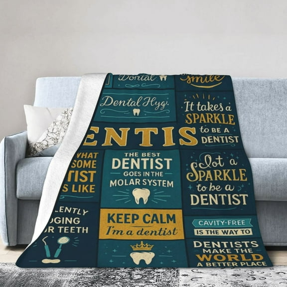 Dentist Gifts, Gifts for Dentist Blanket , Dentist Gifts for Men Women, Dental Office Gifts for Coworkers, Dentist Appreciation Gifts, Gifts for Dentists Male, Dentist 50x40