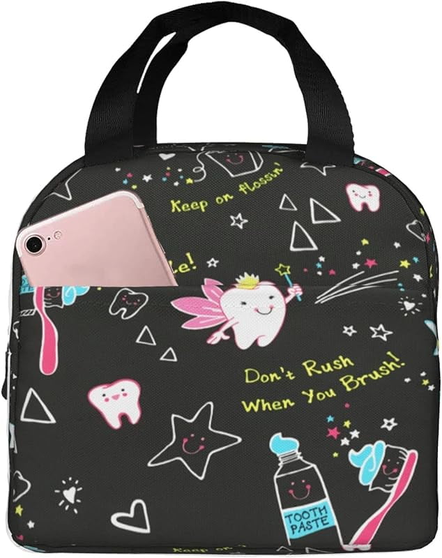 Dentist Lunch Bag Dental Hygienist Lunch Box for Women & Men Insulated