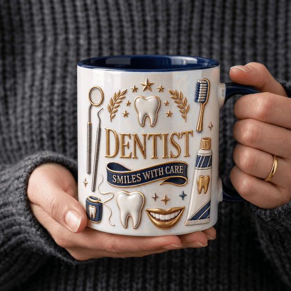 Dentist Mug Dental Care Coffee Cup Gift for Dentist Office Coworker Graduation